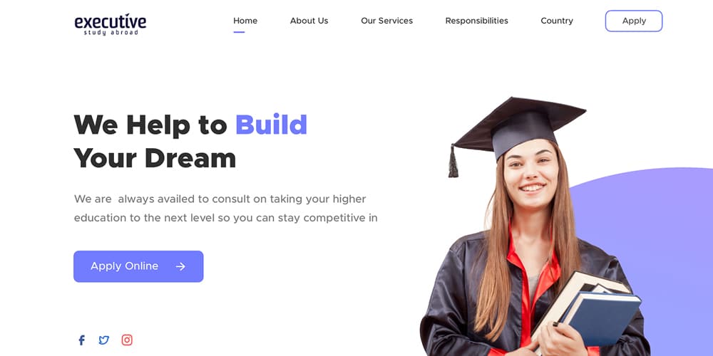 Executive Study Landing Page