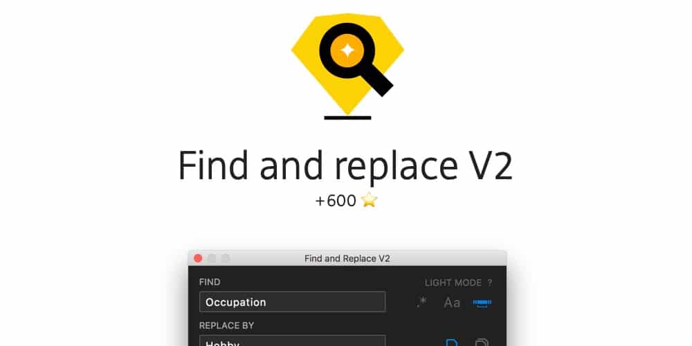 Find and Replace V2 for Sketch