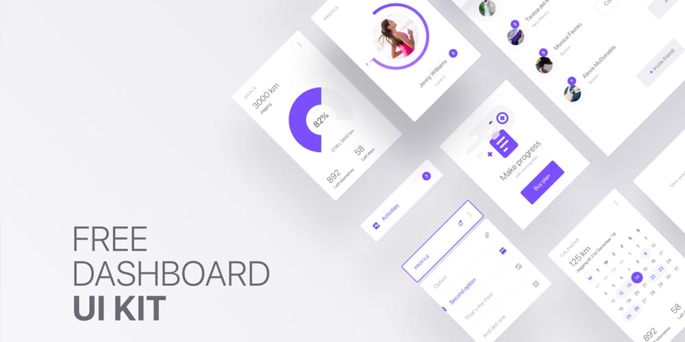 Fitness App Dashboard UI Kit