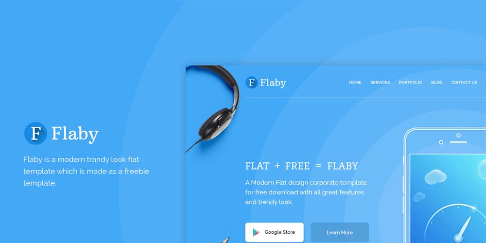 Flat Landing Page