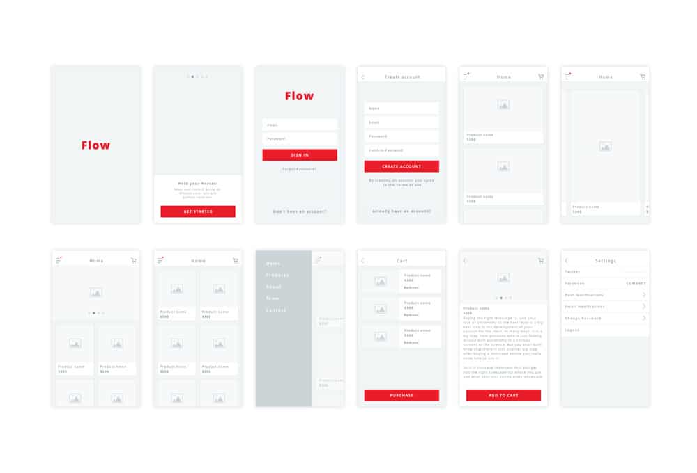 Flow Free iOS Wireframe Kit