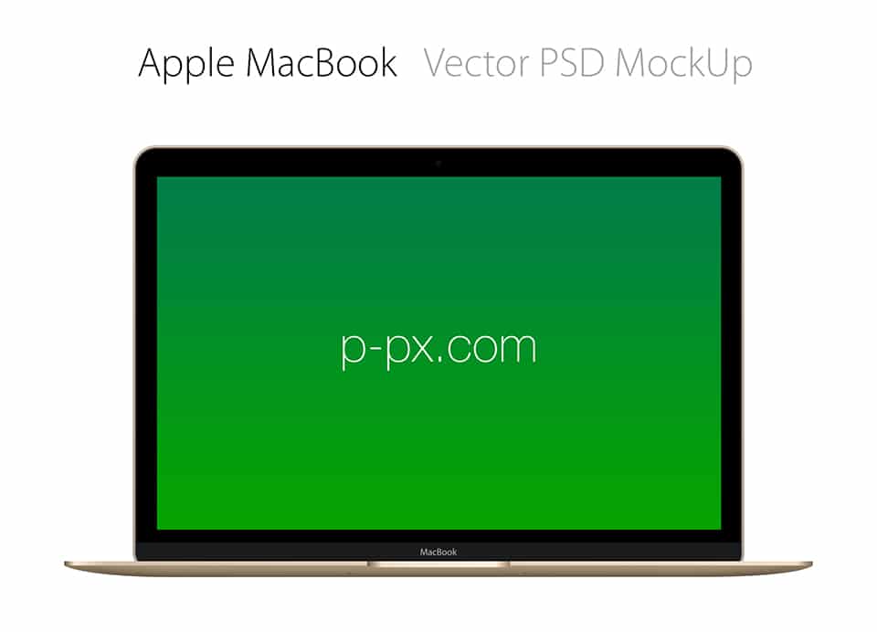 Free Apple Brand MacBook Mockup