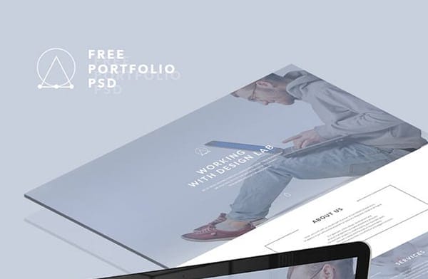 Free Portfolio Landing Page PSD