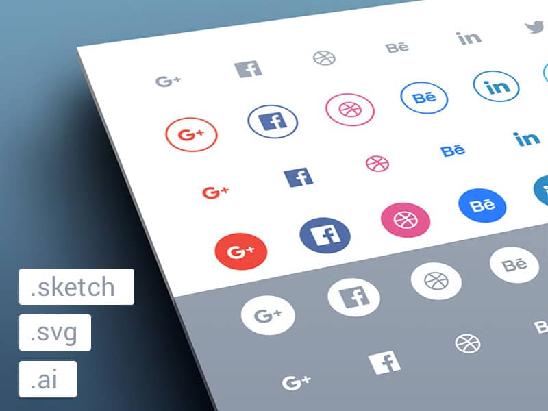 Free Social Flat Icons