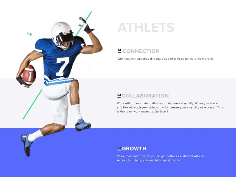 Free Sport landing page 