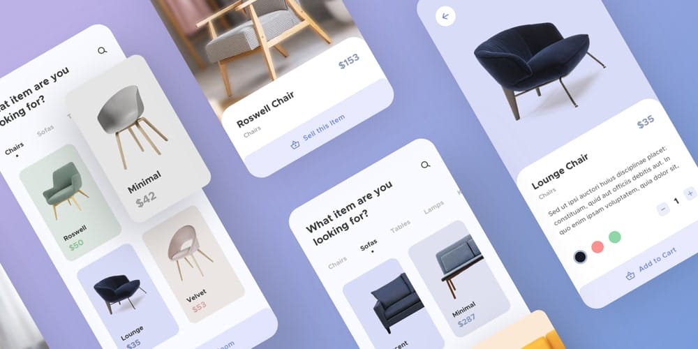 Furniture App UI Kit 