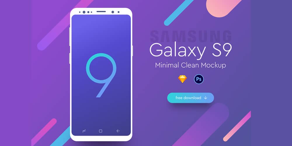 Galaxy S9 Minimal Mockup