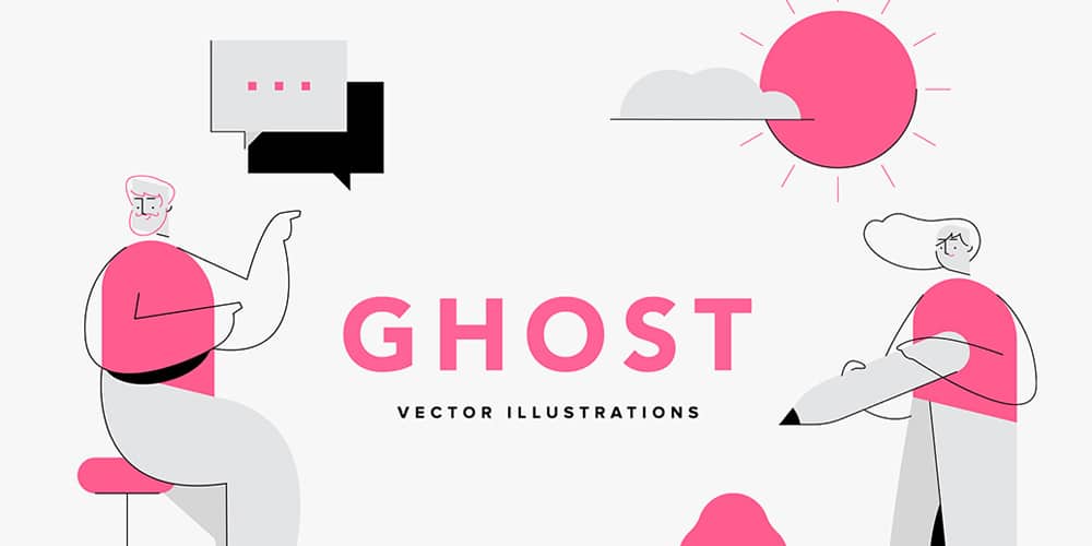 Ghost Vector Illustrations