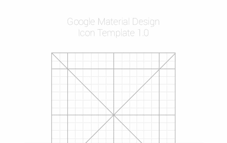 Google Design Icon Template