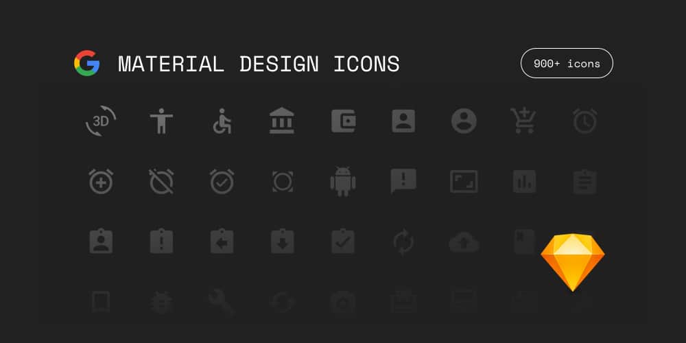 Google Material Icons for Sketch