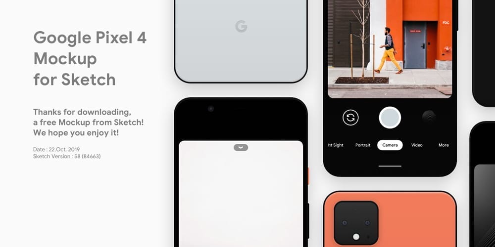 Google Pixel 4 Mockup