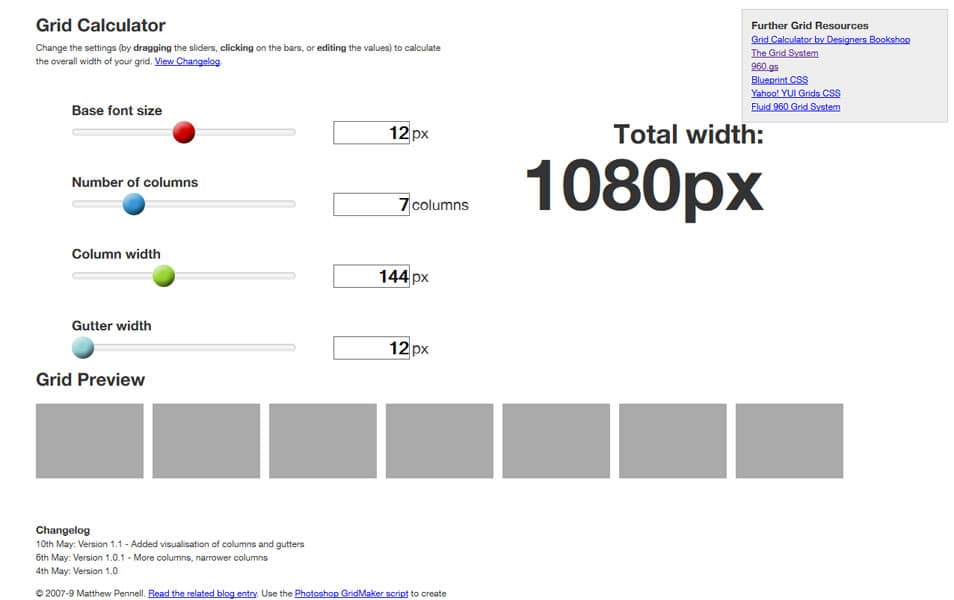 Grid Calculator