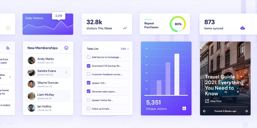 InsightKit Dashboard UI Kit