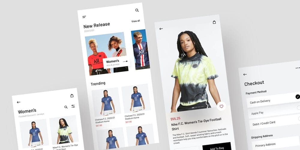 Jersey Shop UI Kit