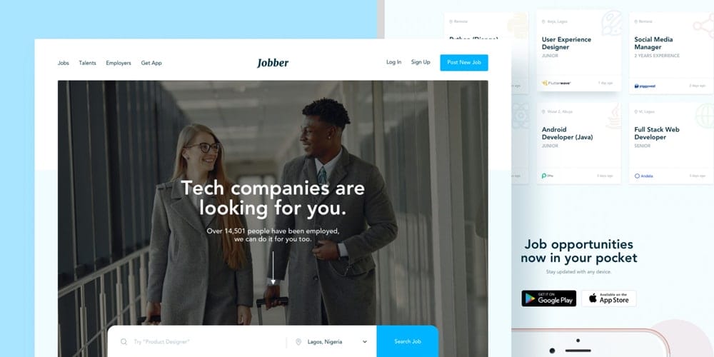 Jobber Landing Page Template