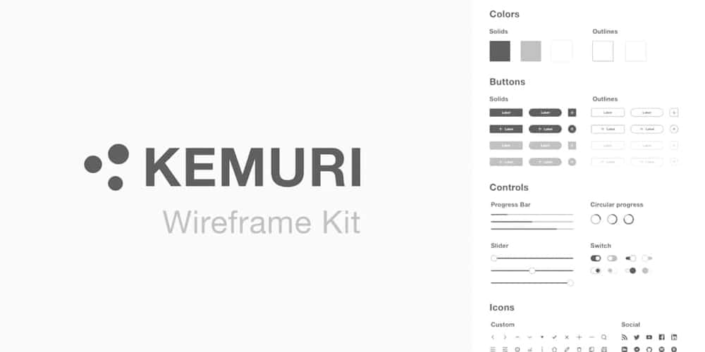 Kemuri Wireframe Kit