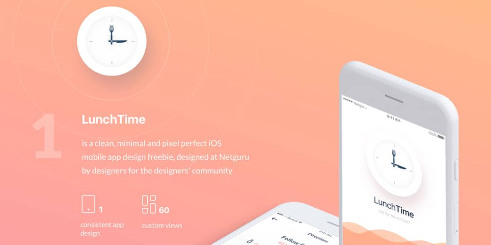 Lunch Time Mobile App Design