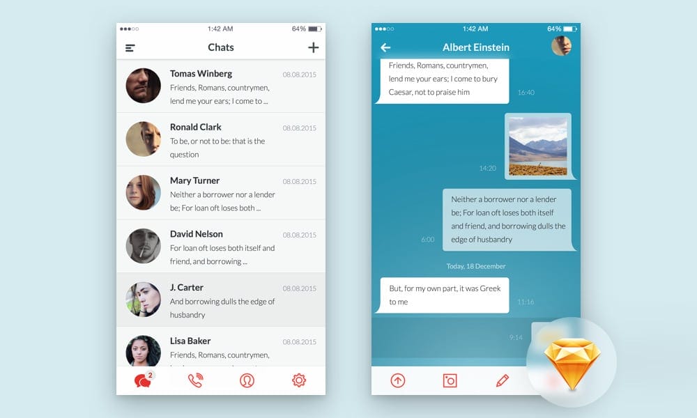 Messaging App UI 