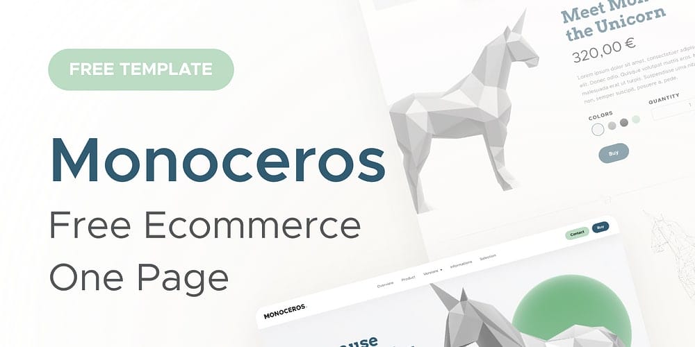 Monoceros Ecommerce One Page Template