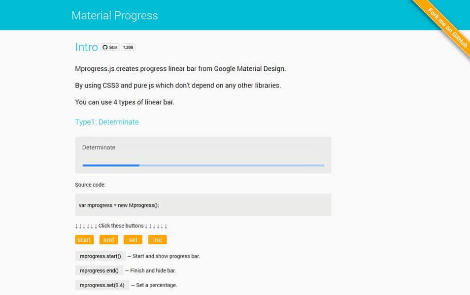 Mprogress.js