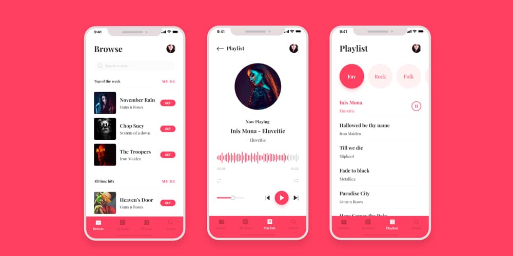 Music Player App UI Kit