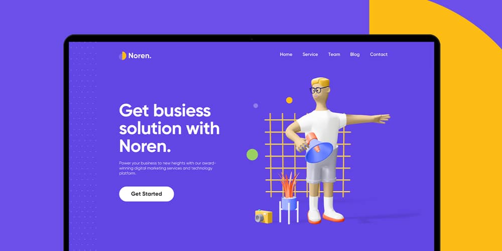 Noren Landing Page Template