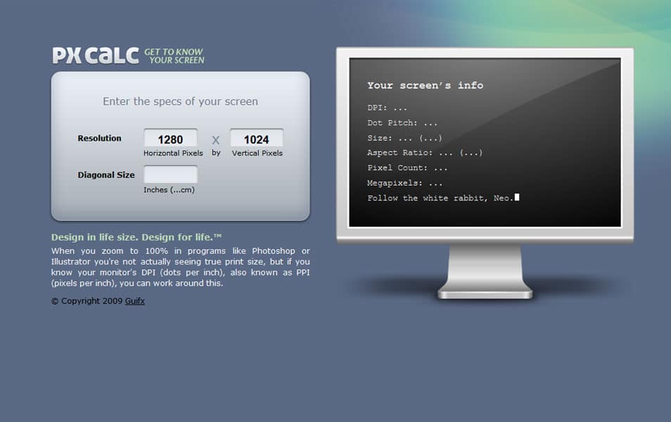 Converters and Calculators for Responsive Design, Color, Typography, Grid, Pixel Density 44 PX CALC