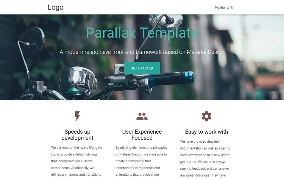 Parallax Template