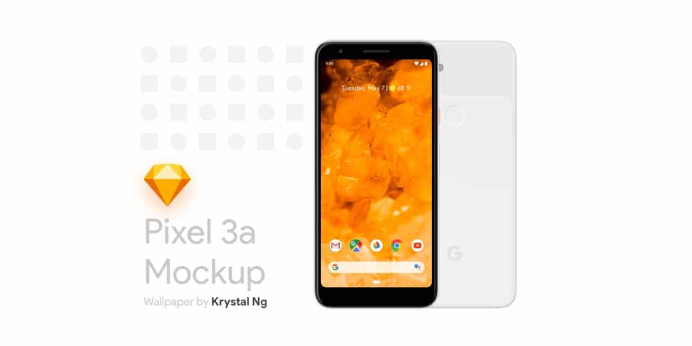 Pixel 3a Mockup