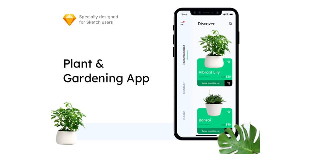 Plant Gardening iOS App UI Kit