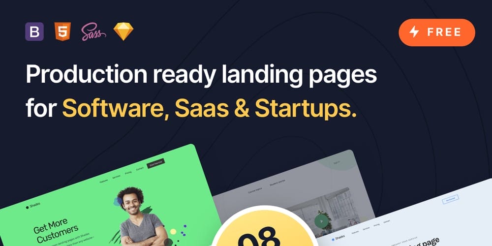 Shade Bootstrap Landing Templates