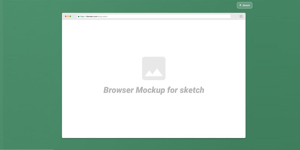 Sketch Browser Mockup