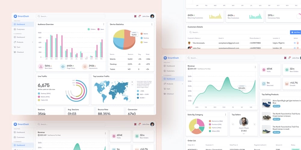 SmartDash eCommerce Dashboard UI Kit