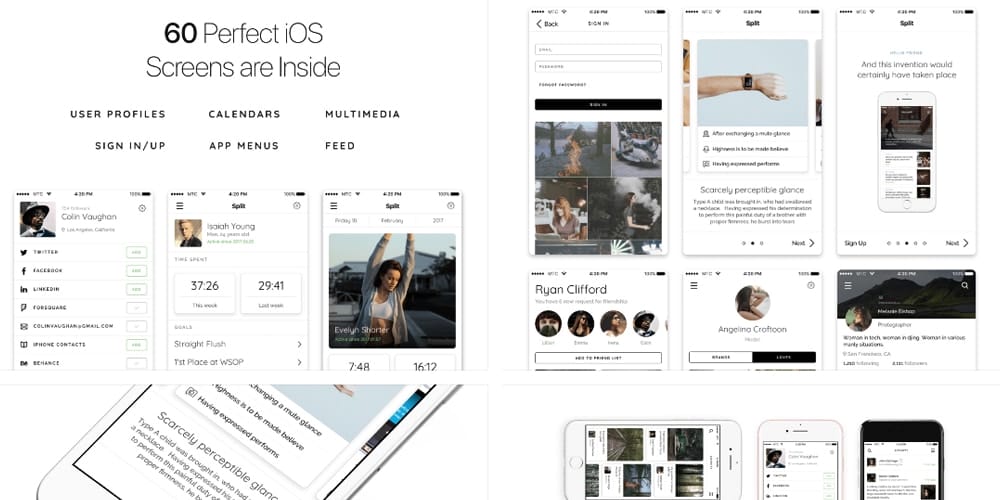 Split iOS App UI Kit