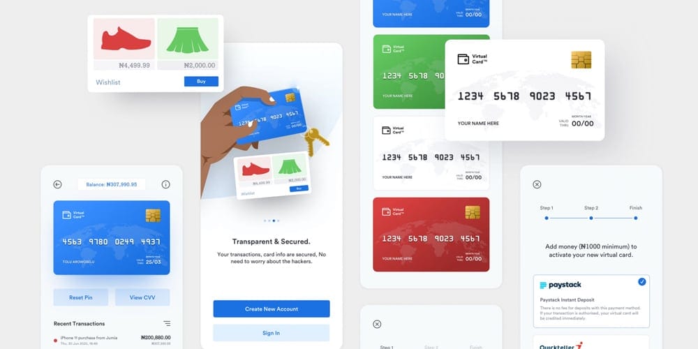 Virtual Card App UI Kit