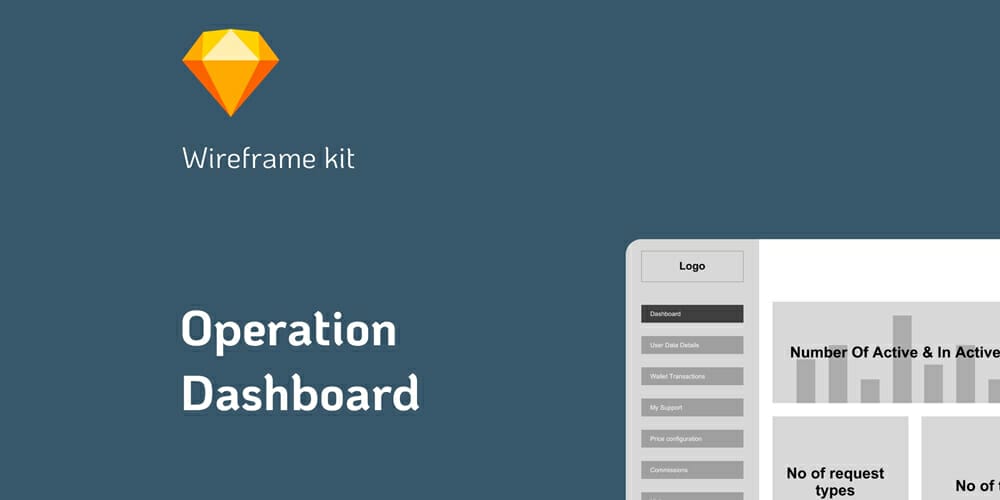 Wireframe Admin Dashboard