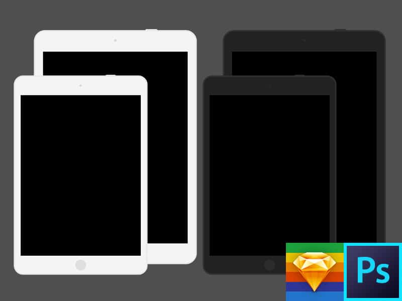 iPad Air Mini Flat Template