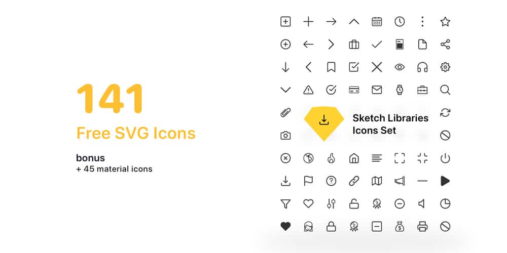 icons for Sketch Libraries
