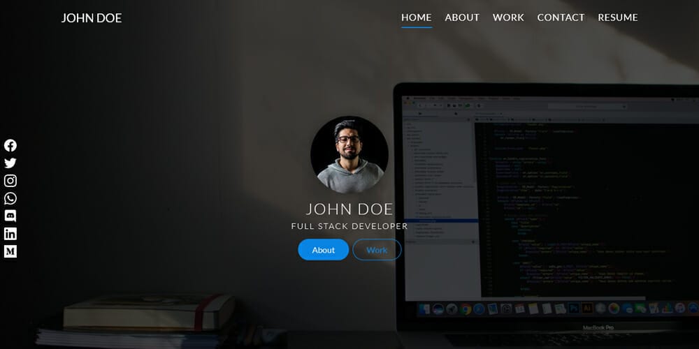 Free Portfolio Website Templates (PSD , HTML) 144 0xFolio