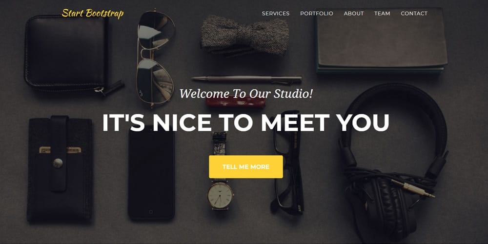Free Portfolio Website Templates (PSD , HTML) 126 Agency