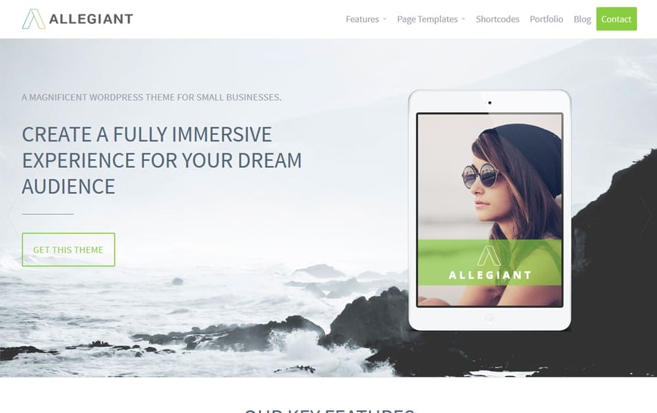 Allegiant Responsive WordPress Theme