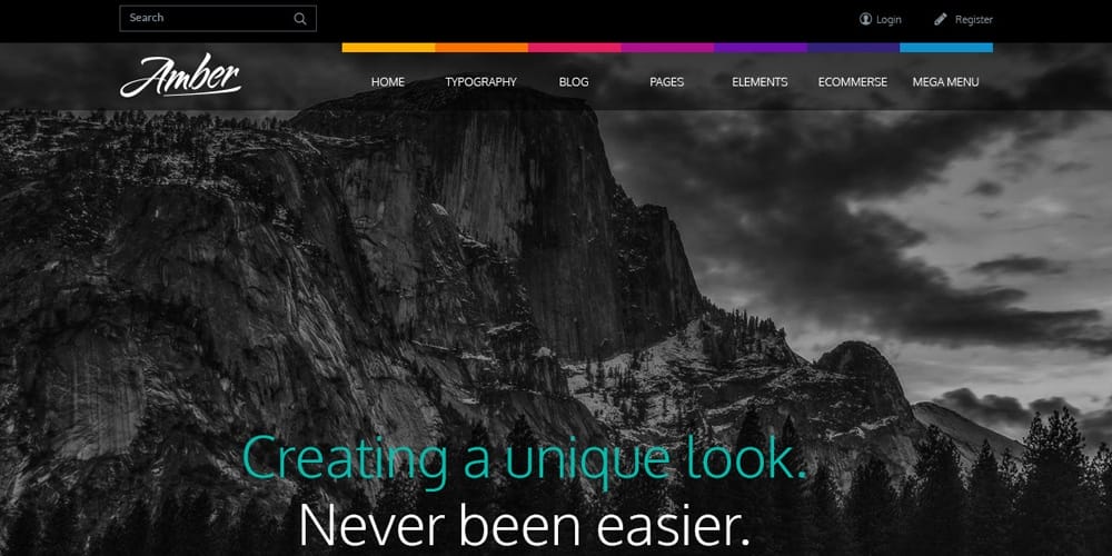Free Corporate and Business Web Templates PSD 31 Amber