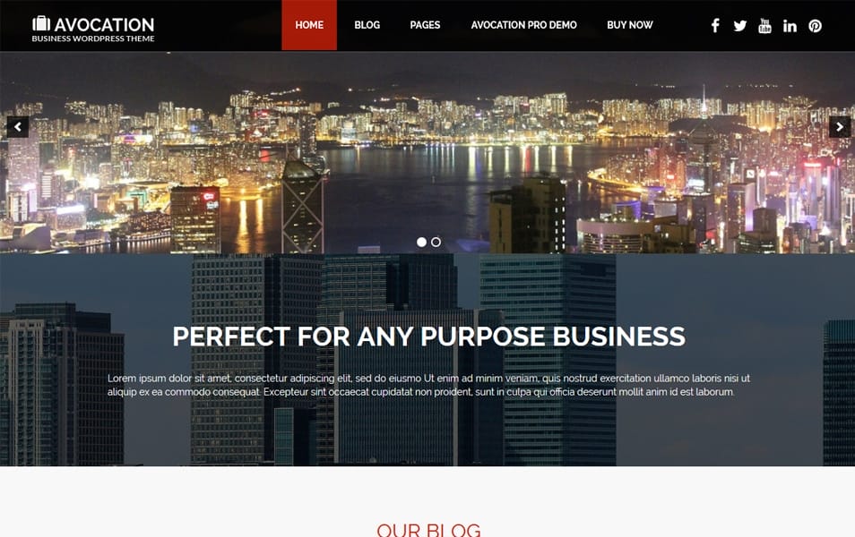 Avocation Responsive WordPress Theme