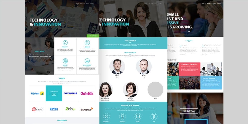 Corporate Web Template PSD