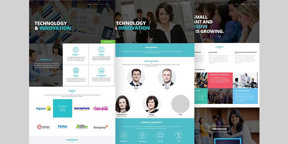 Free Corporate and Business Web Templates PSD 14 Corporate Website Templates