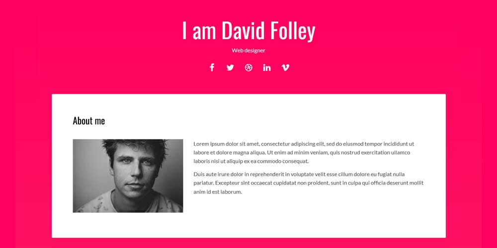Free Portfolio Website Templates (PSD , HTML) 139 Energy