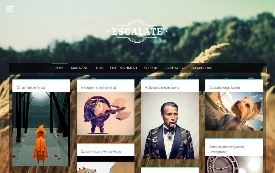 40+ Latest Free Grid Style Blogger Templates 2021 26 Escalate Responsive Blogger Template