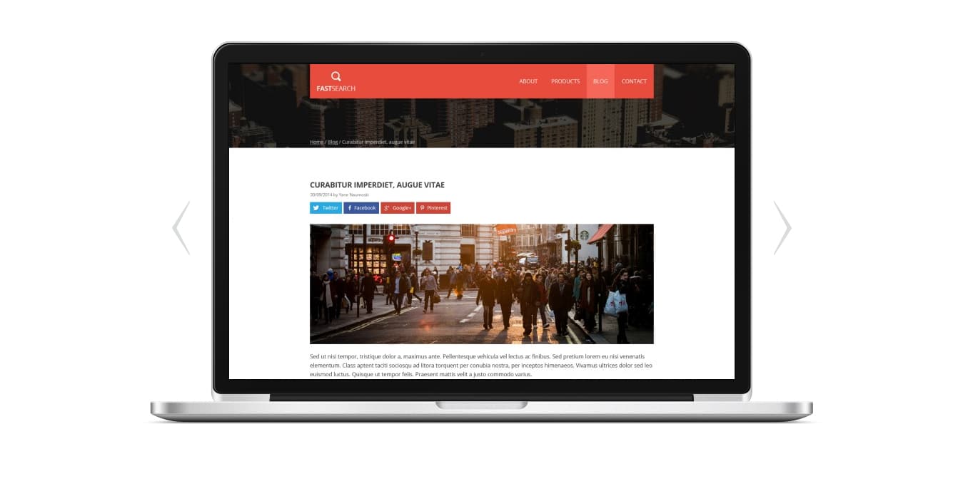 Free Corporate and Business Web Templates PSD 46 Fast Search Corporate Web Template PSD