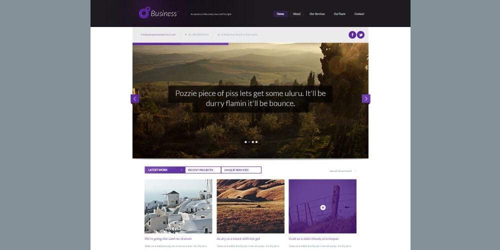 Free Corporate and Business Web Templates PSD 61 Free Business Themed PSD Website Design