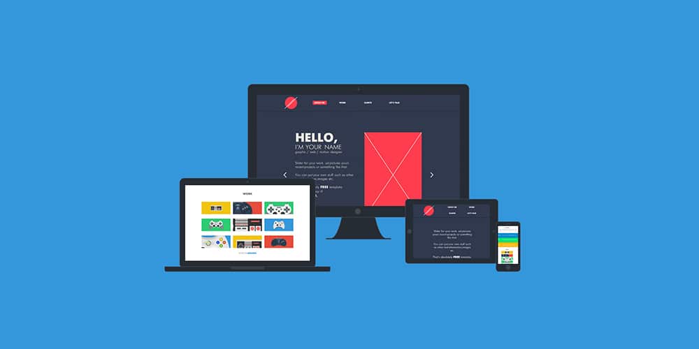 Free Portfolio Website Templates (PSD & HTML) 93 Free Onepage Portfolio Template PSD